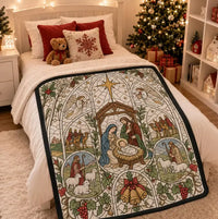 Christmas Coloring Blanket for Adults - 50 x 60 in