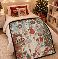 Christmas Coloring Blanket for Adults - 50 x 60 in