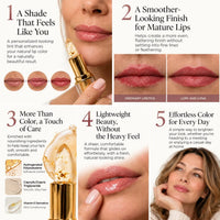 Color-Adapting Lipstick for Mature Lips